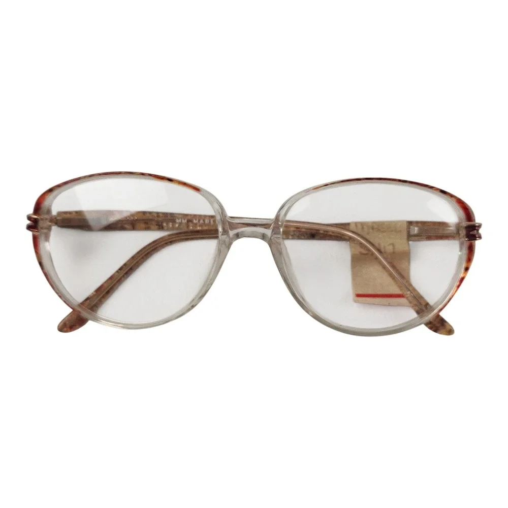 Lot of 10 Vintage Eyeglasses Frames NOS Mix Plastic Oversized Resellers w/ Case